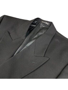 Mani Giorgio Armani Men's Double Breasted Blazer Black • Italy • 39S US